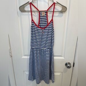 Mossimo Supply Co Mini Dress (blue and white stripes with spaghetti straps)
